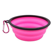 وعاء طعام مزدوج للحيوانات الأليفة بتصميم ذكي وآمن وردي Smart and safe double pet food bowl, pink