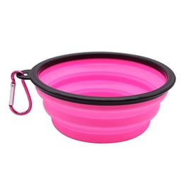 وعاء طعام مزدوج للحيوانات الأليفة بتصميم ذكي وآمن وردي Smart and safe double pet food bowl, pink