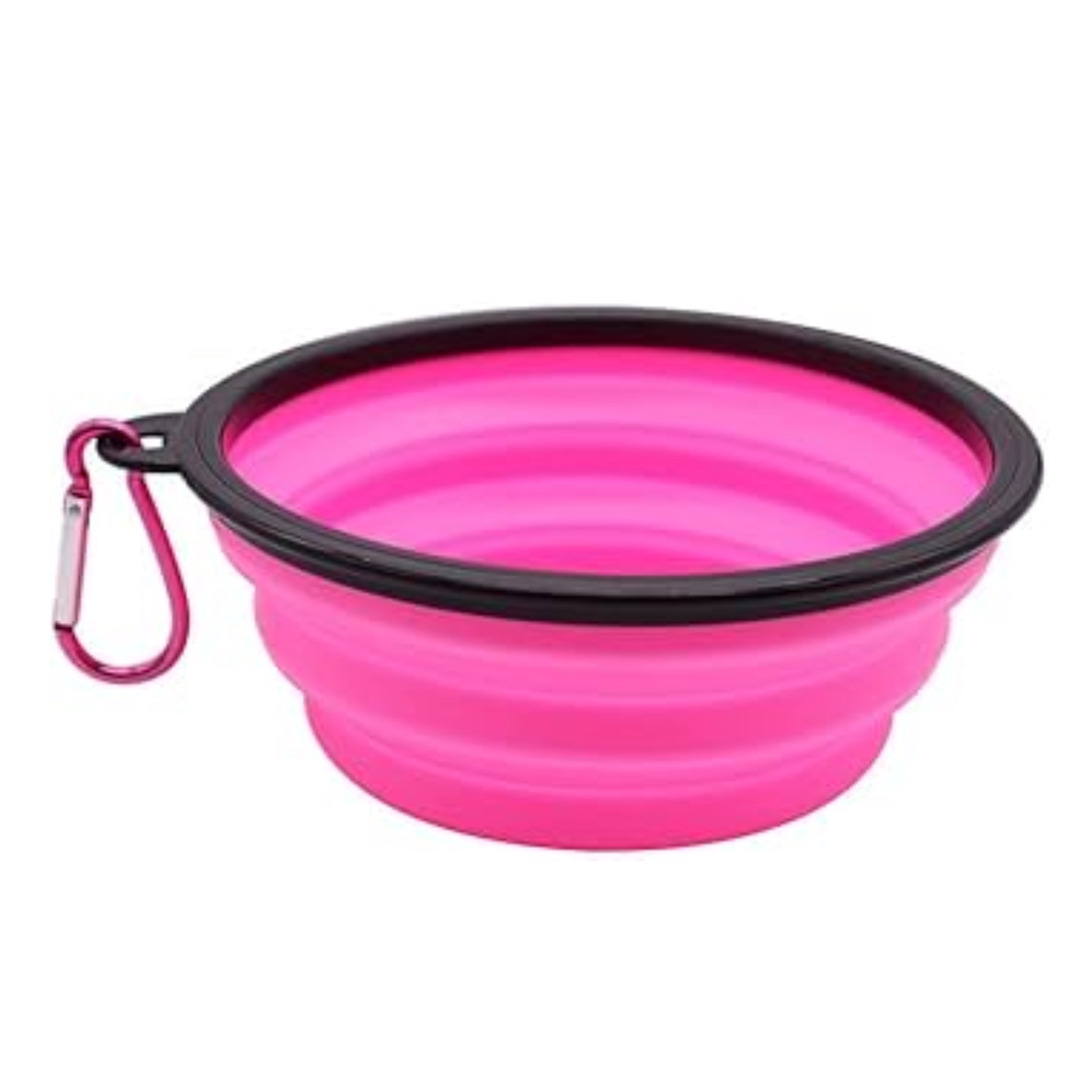 وعاء طعام مزدوج للحيوانات الأليفة بتصميم ذكي وآمن وردي Smart and safe double pet food bowl, pink