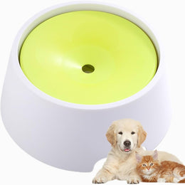 وعاء ماء عائم للقطط والكلاب بتصميم ذكي يمنع الانسكاب Floating water bowl for cats and dogs with a smart design that prevents spills