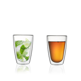 أكواب زجاجية مزدوجة فاخرة عدد 2 250ml