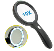 عدسة مكبرة محمولة بتكبير 10 أضعاف Portable magnifying glass with 10x magnification