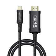 كيبل يو اس بي سي الى اتش دي ام اي فور كي USB Type C - HDMI 4K 1.8m