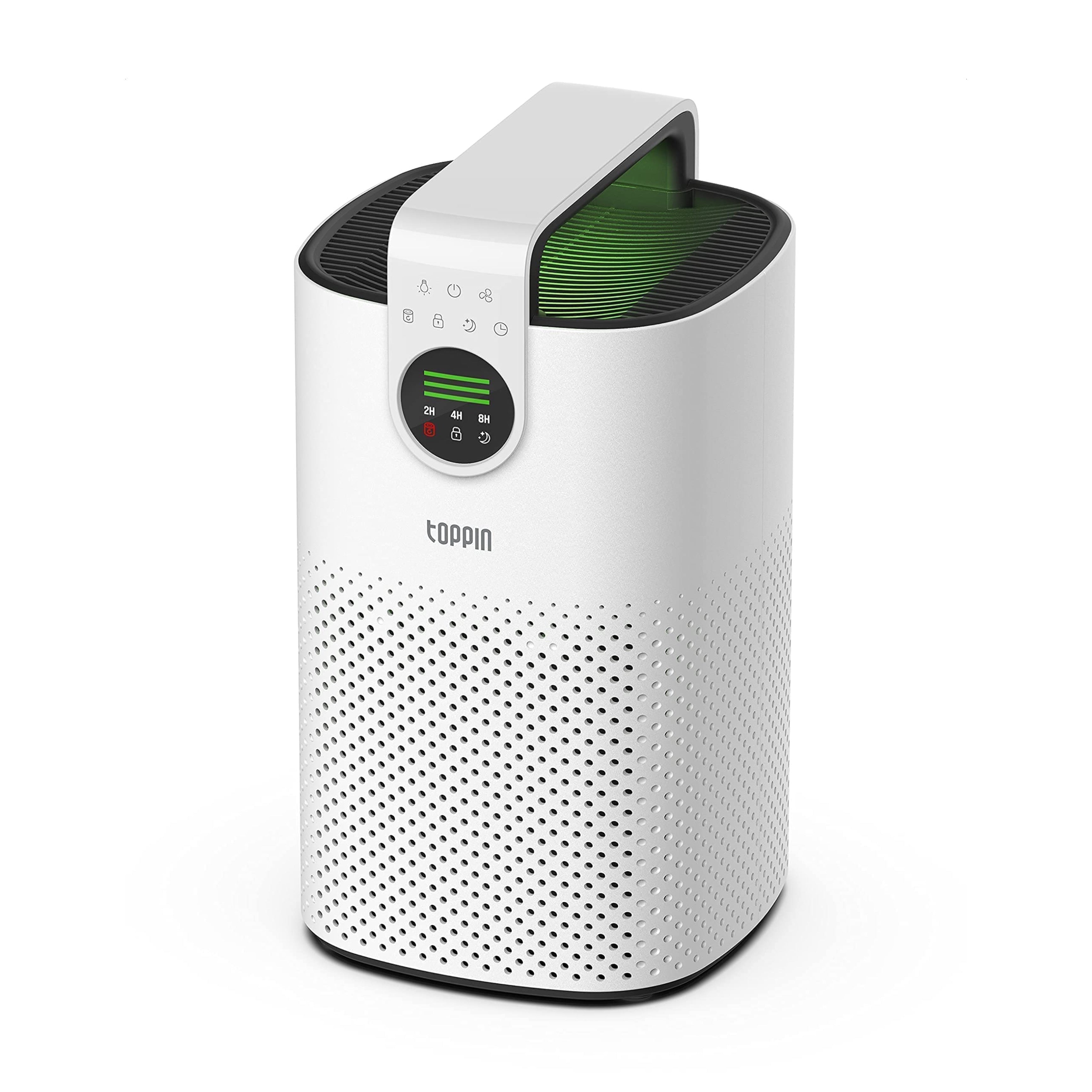 جهاز تنقية هواء توبين فلتر HEPA يعالج الحساسية وينقي غرفتك بالكامل The Topin air purifier with a HEPA filter treats allergies and purifies your entire room