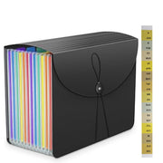 مجلد A4 قابل للتوسيع مع 13 جيب لتنظيم المستندات للمنزل والمكتب A4 Expandable Folder with 13 Pockets for Organizing Documents at Home and Office