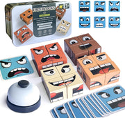 لعبة مكعب الوجه الخشبية التفاعلية Interactive wooden face cube game