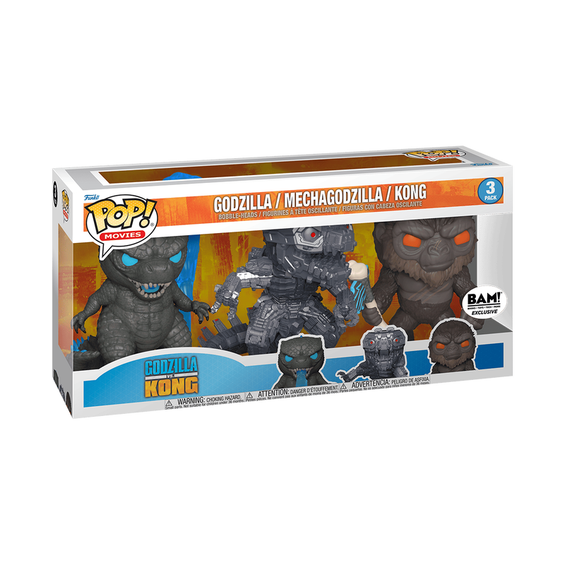 POP GODZILLA VS KONG 3PK