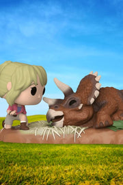 POP MOMENT JURASSIC PARK DR.SATTLER TRICERATOPS